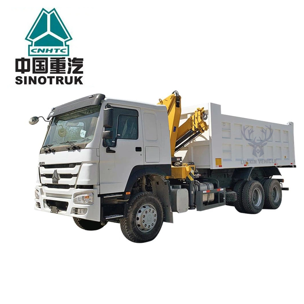 New 2023 Sinotruk Heavy Duty Truck/HOWO Dump Tipper Truck with Crane