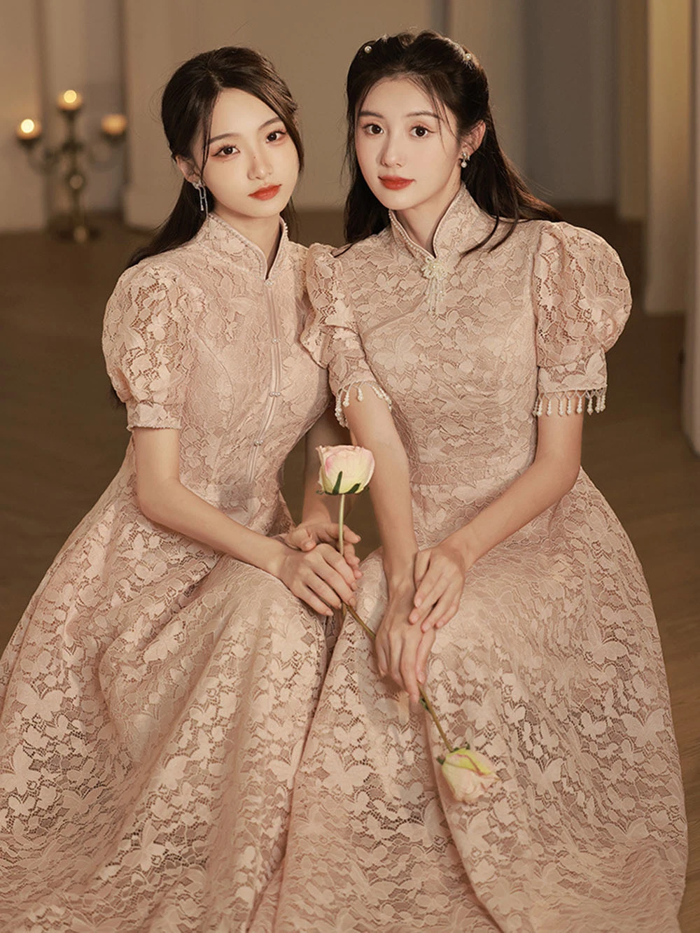 Hbd026 Cheongsam Bridesmaid Dress Wedding Sister Group Dress