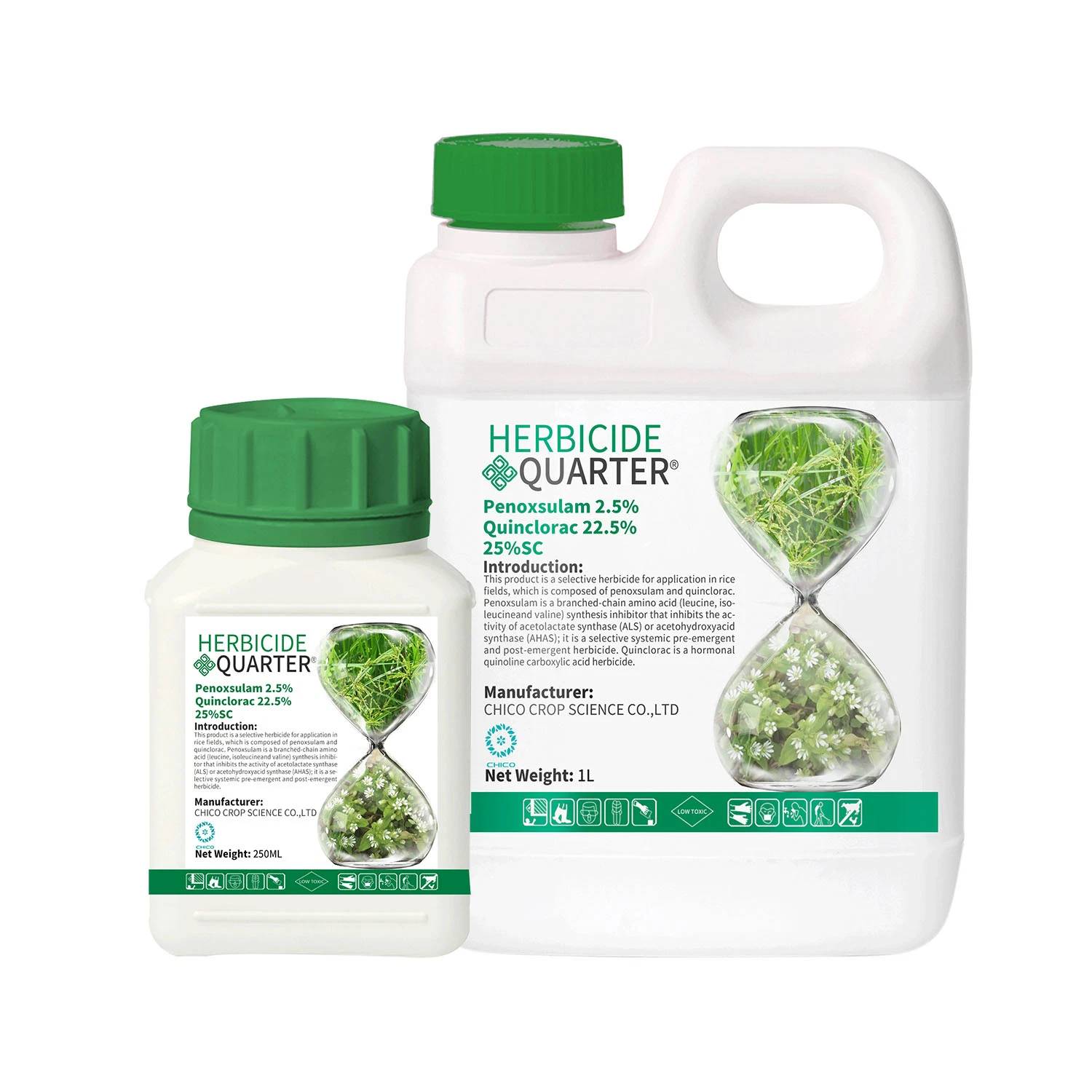 Penoxsulam 2.5% + Ququsorac 22.5% Sc Rice field chemical herbicide طيف واسع