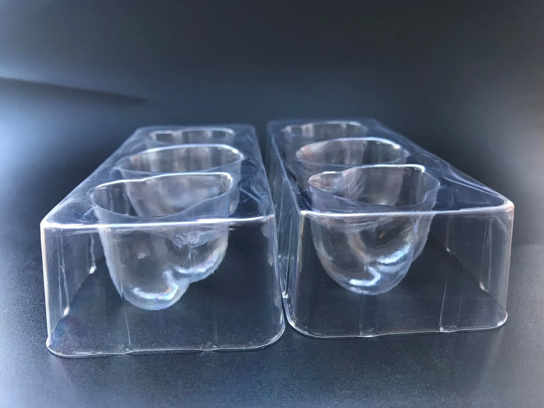 PET blister tray packaging box for cosmetic Powder puff