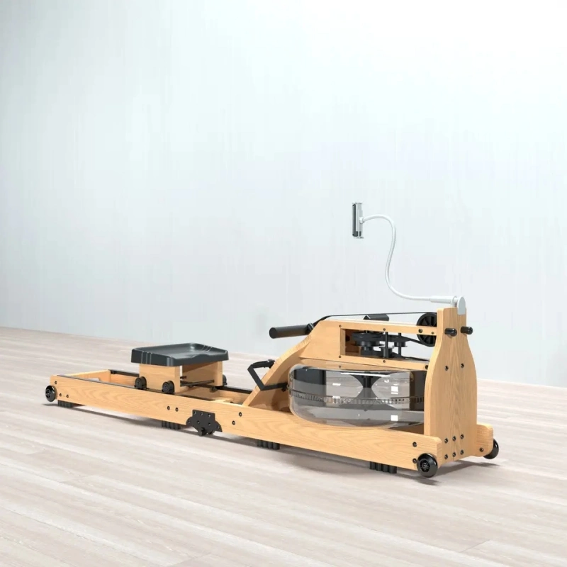 Foldable Wood Row Resistance Home Indoor Water Rowing Machine