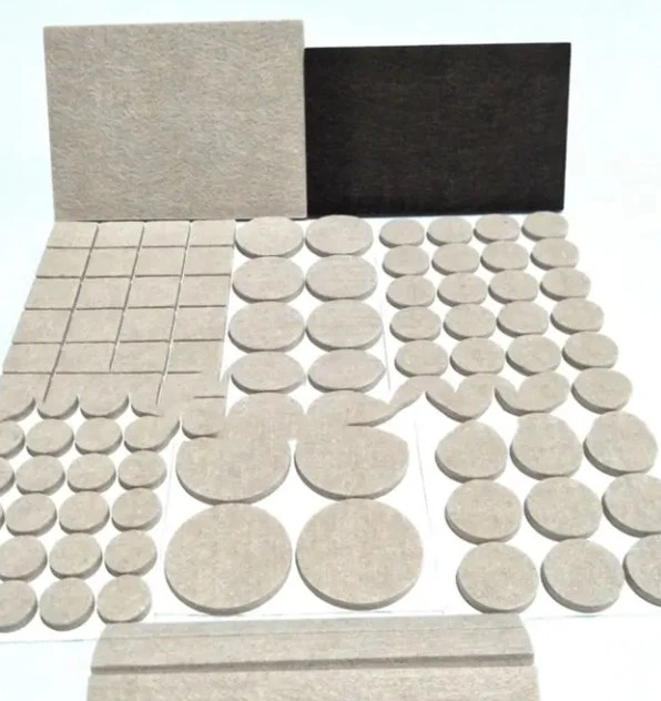 Brown Heavy Duty Self Adhesive Felt Pads for Furniture Chairs Tables Legs