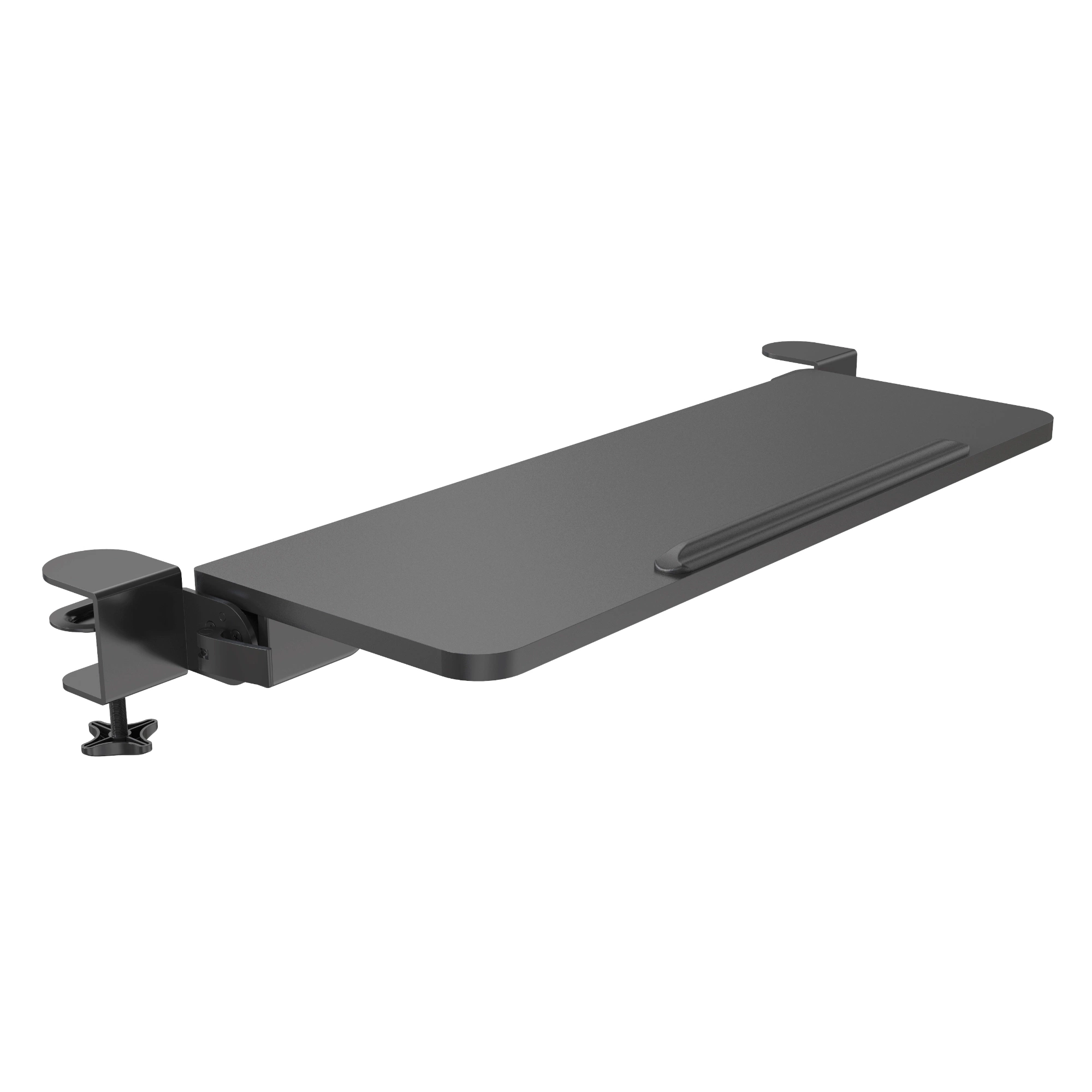 V-Mounts Ergonomic Keyboard Tray Clamp on Installation for Typing Under Desk for Home Office