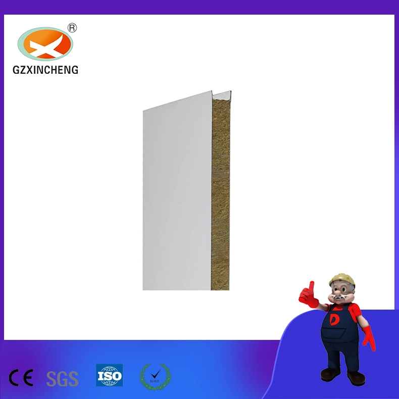 Dust-Free Workshop Temperature Insulation Building Material Rock Wool Sandwich Panel