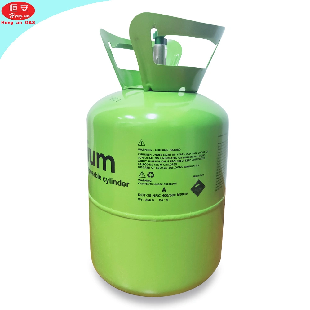 Small 3.1kg Disposable Helium Tank 13.6L 18bar High Purity Helium Gas Cylinder for Balloon