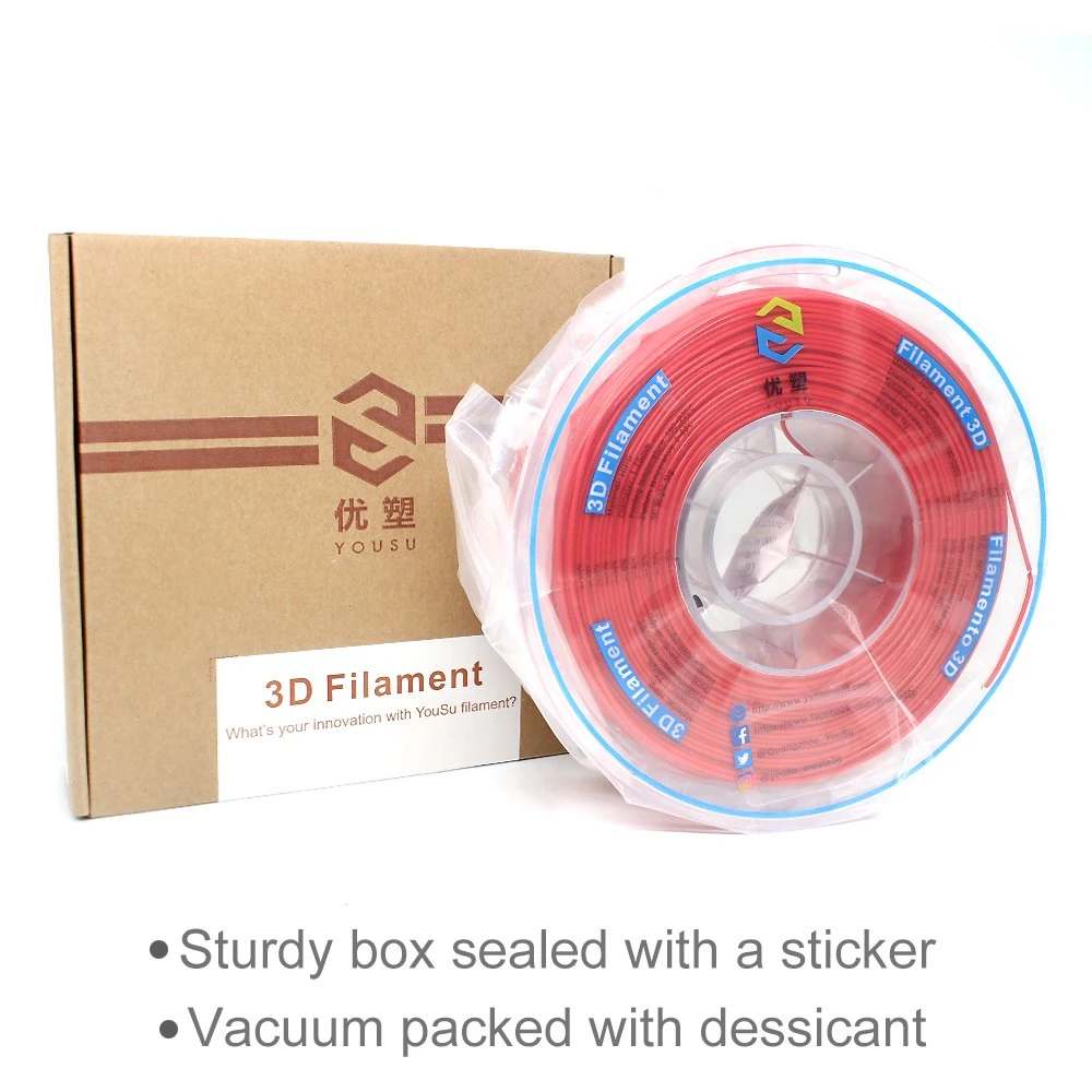 High quality/High cost performance  3D Printing HIPS Filament 1.75mm 2.85mm Multi-Color Support Printing Materials in Combination with ABS Grips Snap-in Parts Filaments Red 1000g