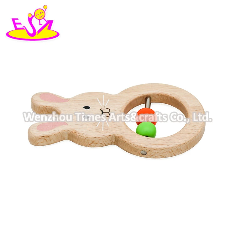 2021 High quality/High cost performance Lovely Wooden Baby Wrist Rattle for Wholesale/Supplier W08K303