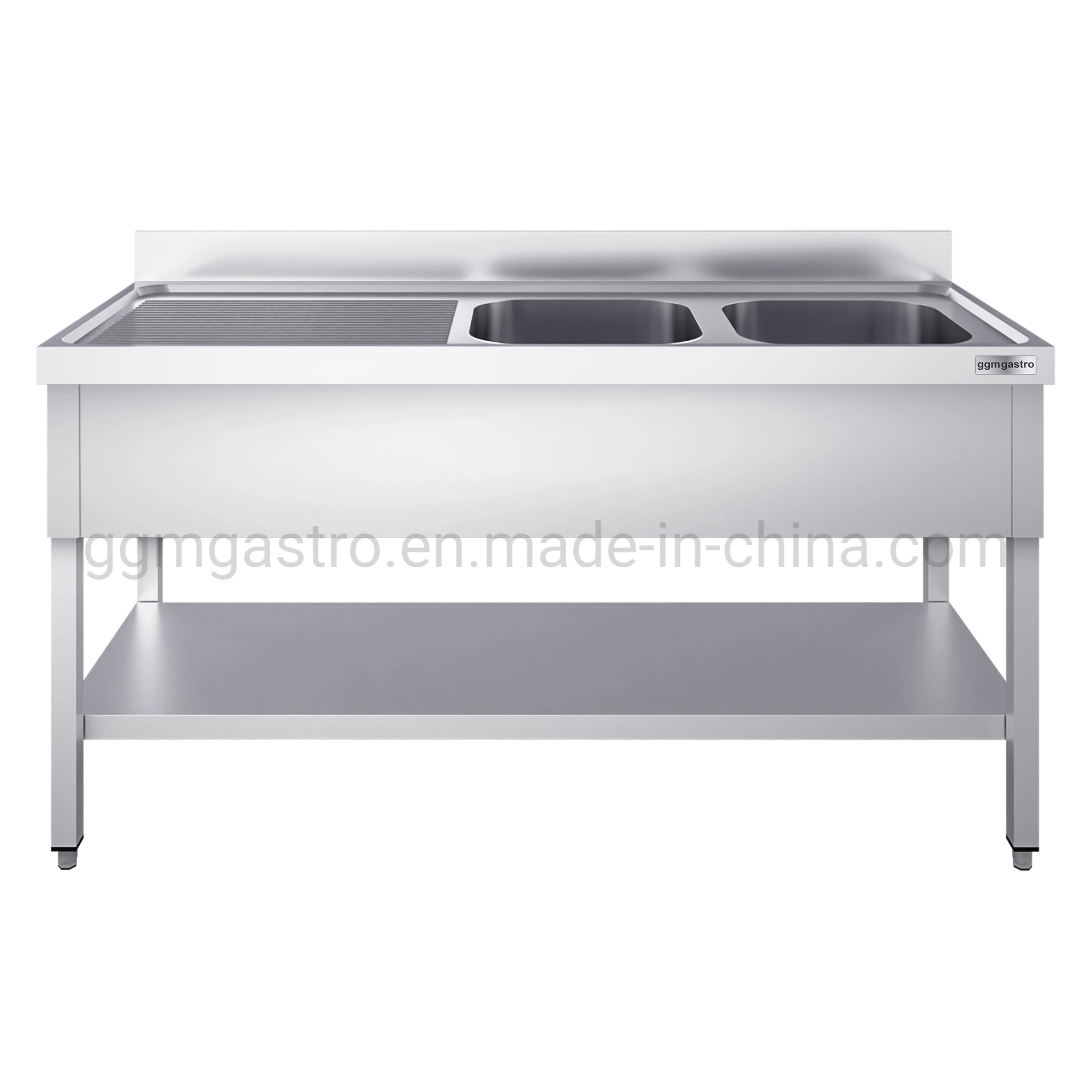 Sink Unit with Floor Base 2, 0 M - 2 Sinks on The Right L 50 X W 40 X D 25 Cm