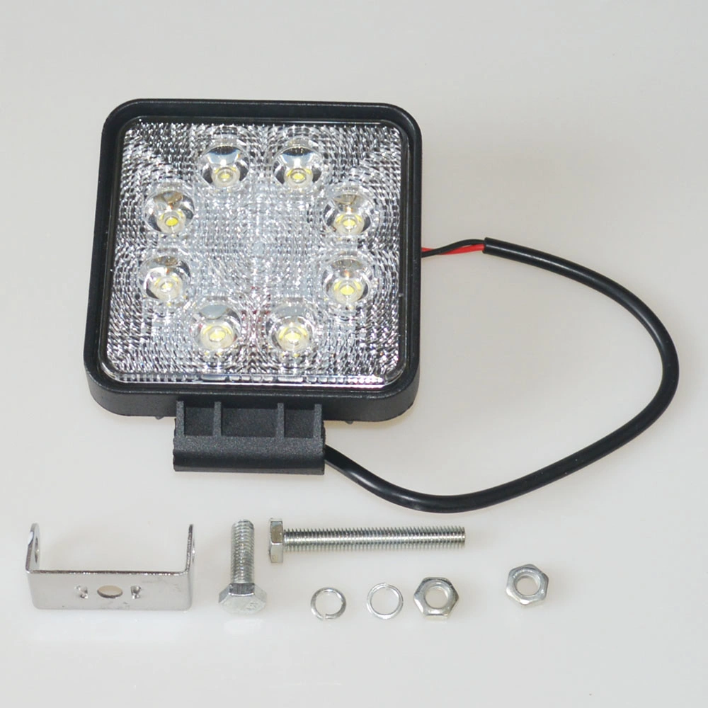 12V 24V de la lámpara halógena LED de luz LED de trabajo carretilla off road terreno cuadrado de inundación LED 24W de luz de trabajo de la carretilla faros LED Luz de trabajo de coche