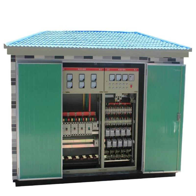 Box Type 3 Three Phase Step up Down Power Transmission Distribution Electrical Transformer Complete Compact Prefabricated Substation Price 10/0.4kv 100-2500kVA