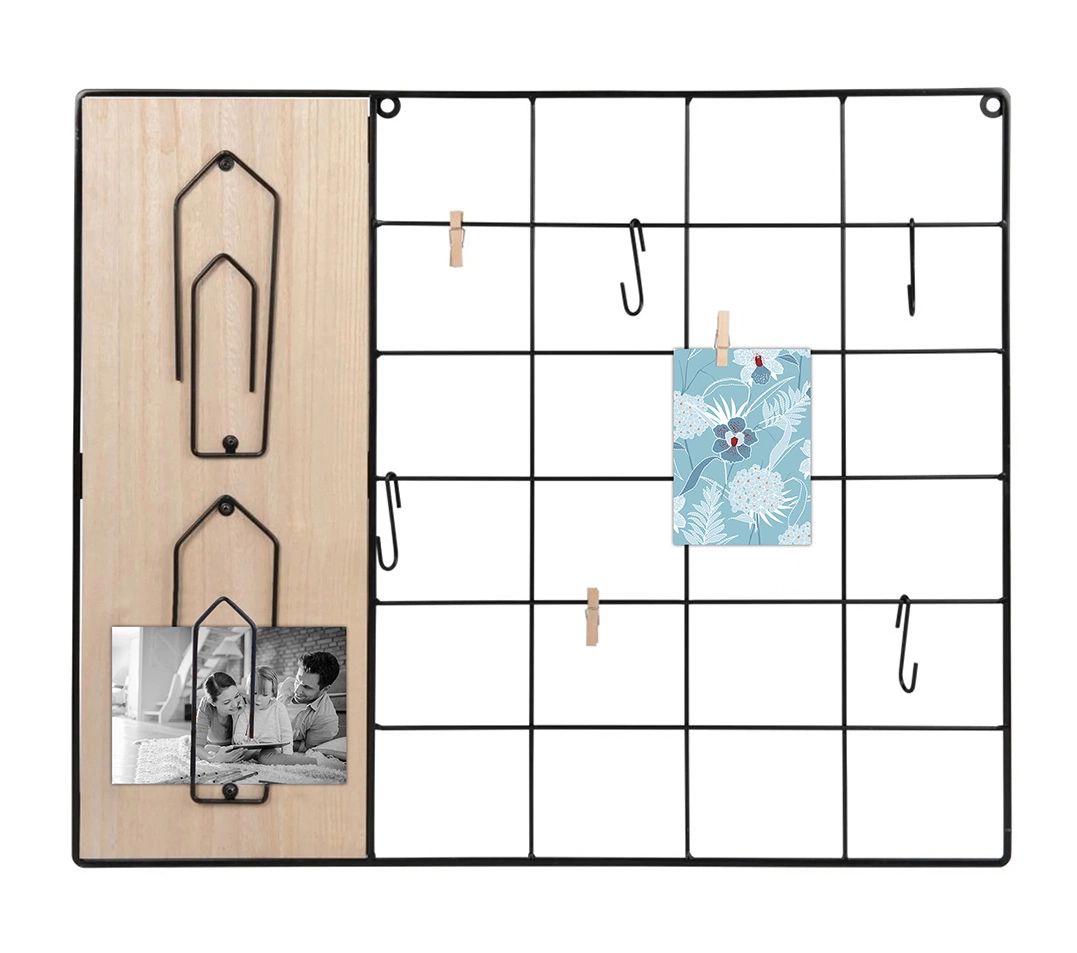 МДФ с металлической сеткой декор стены Фото проволочная стена Панель для фотоподвешивания дисплей Home Decor