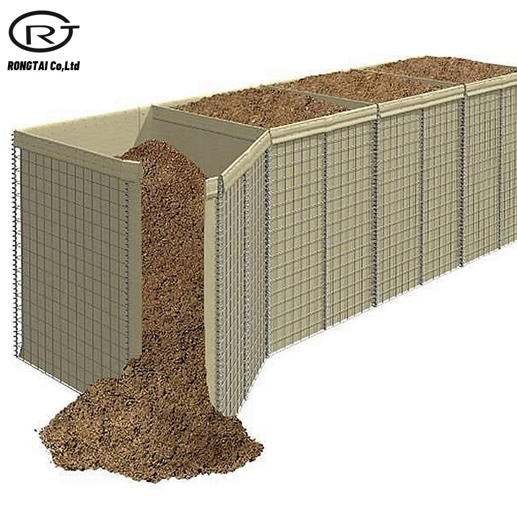 Muro de arena, bastión de defensa de precios de las barreras de seguridad barrera defensiva de la pared de malla de alambre