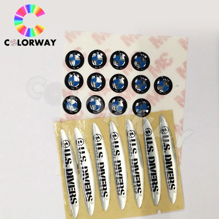 Custom Waterproof Outdoor Indoor Heat Transfer Clear Epoxy Sticker