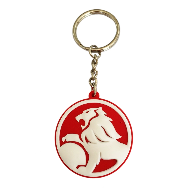 Китай Завод Custom Promotional Подарочный Мода Металл кольцо ключа ПВХ Цепочка ключей