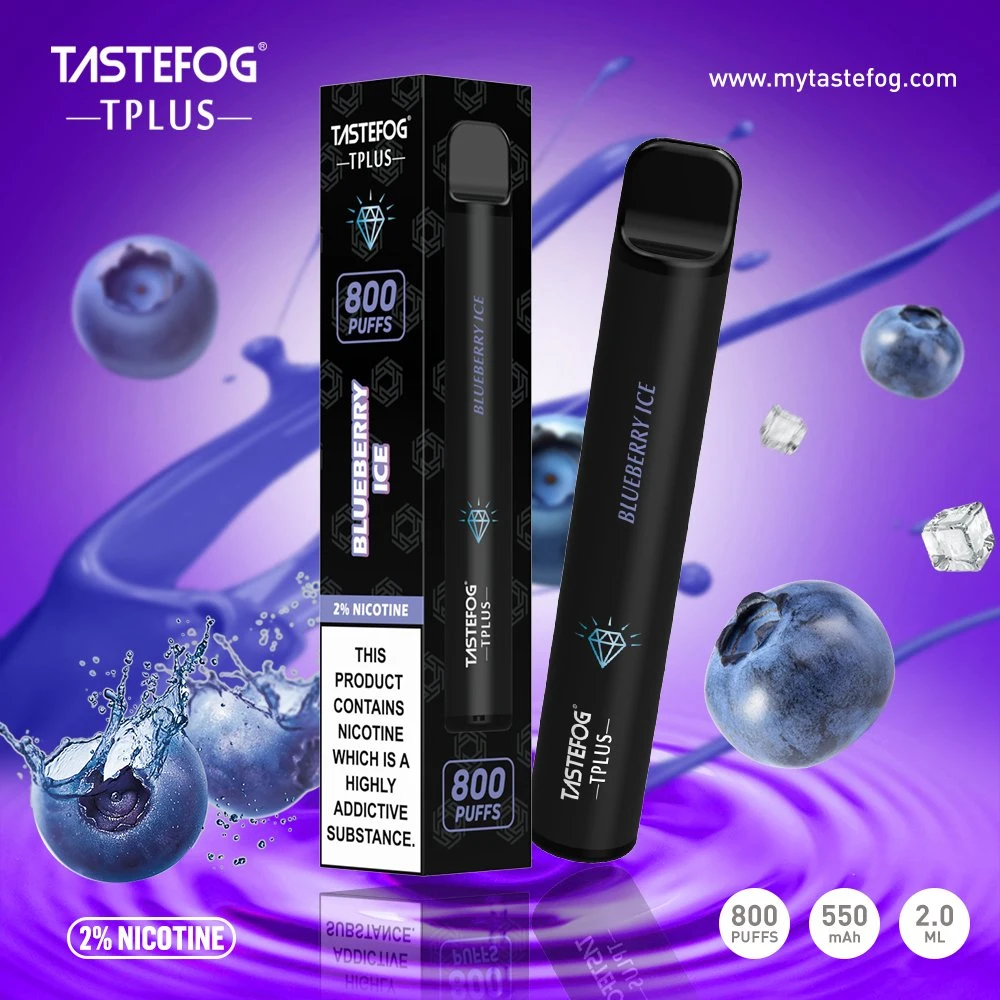 2022 Best-seller Tastefog 10 différentes saveurs 800bouffée Vape stylo jetable avec certification de la DPT