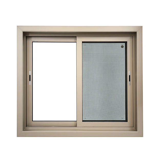 Horizontal Sliding Aluminum Alloy Frame Metal Glass Window