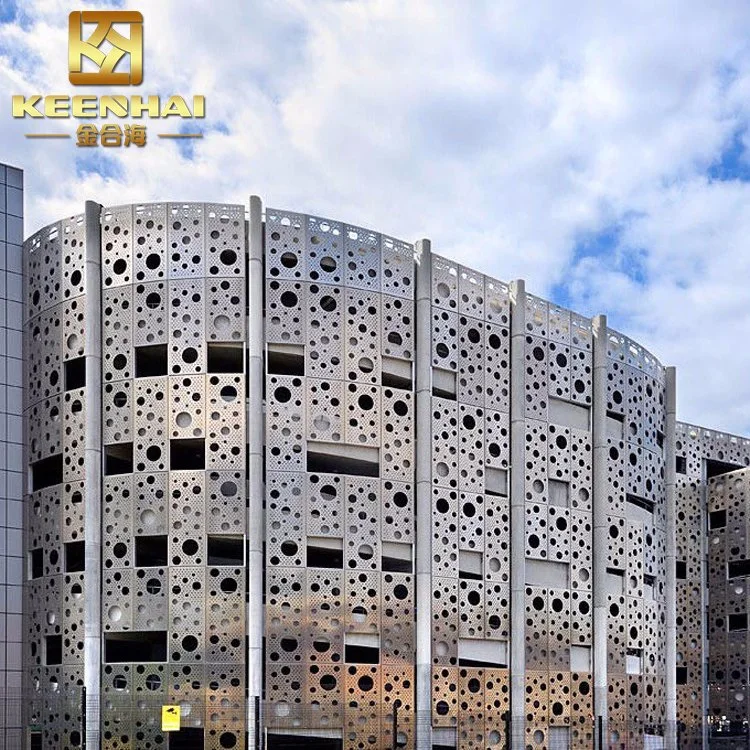 Decorative Design Wall Cladding Perforated Aluminum Facade (KH-BH-AP-010)