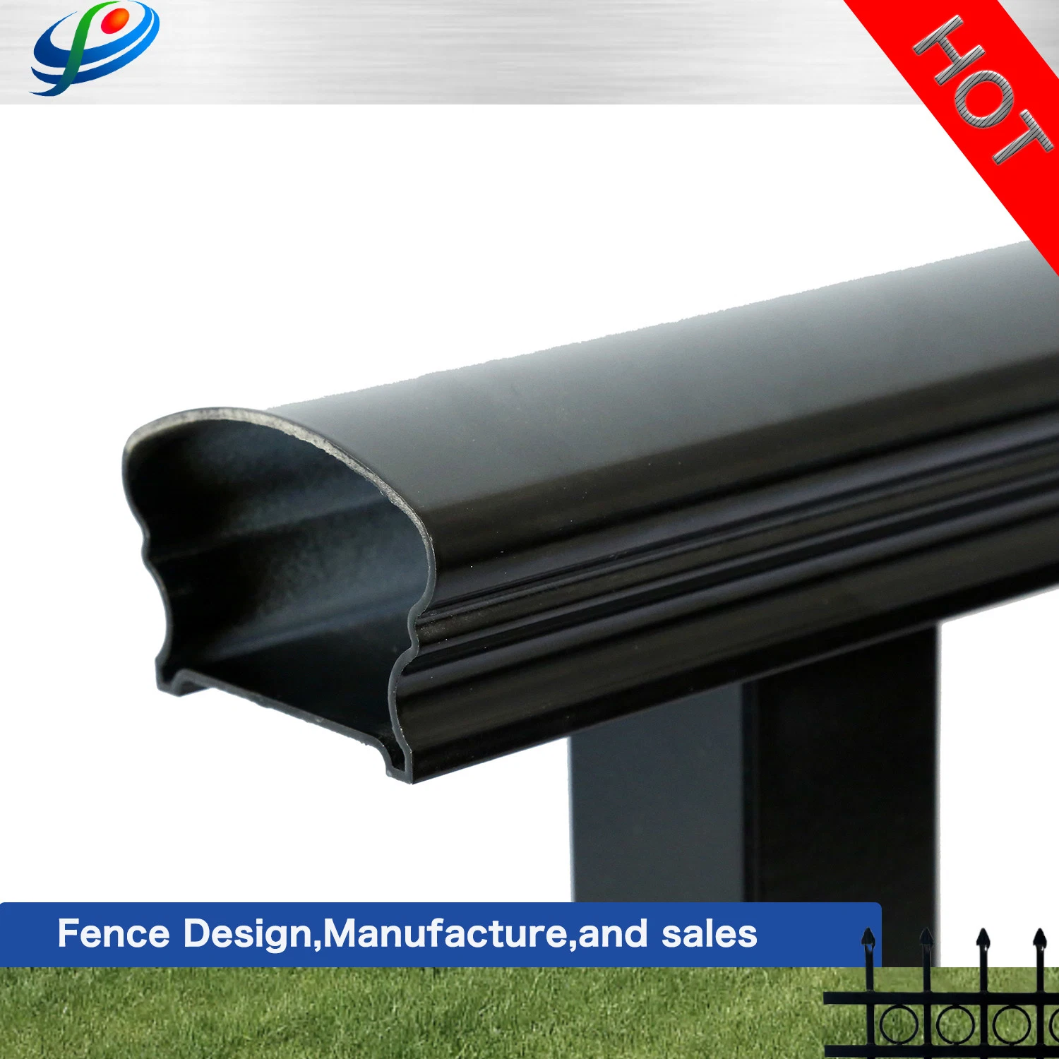 Diseño de la Escalera de aluminio de China de hierro valla valla con precio competitivo