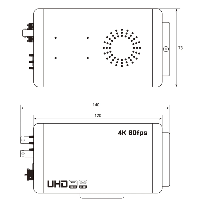 4K 3840*2160 60fps HD HDMI Focus manuel de sécurité pour PC de bureau et ordinateur portable de Webcam Live Stream UVC Entraînement libre