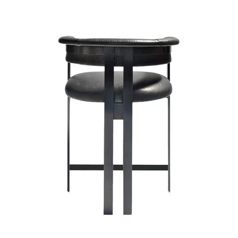 Wholesale/Supplier Nordic Luxury Modern Breakfast Velvet Leather High Counter Height Bar Chairs Stools for Kitchen Restaurant Bar Table