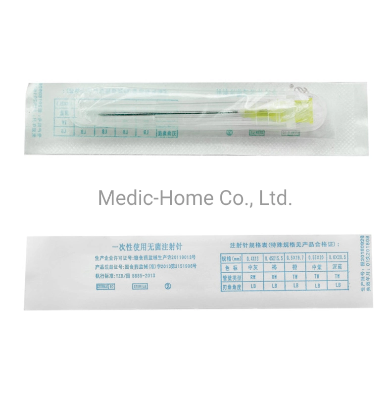 Semi-Transparent Needle-Hub Flexible Supply Form Hypodermic Needle