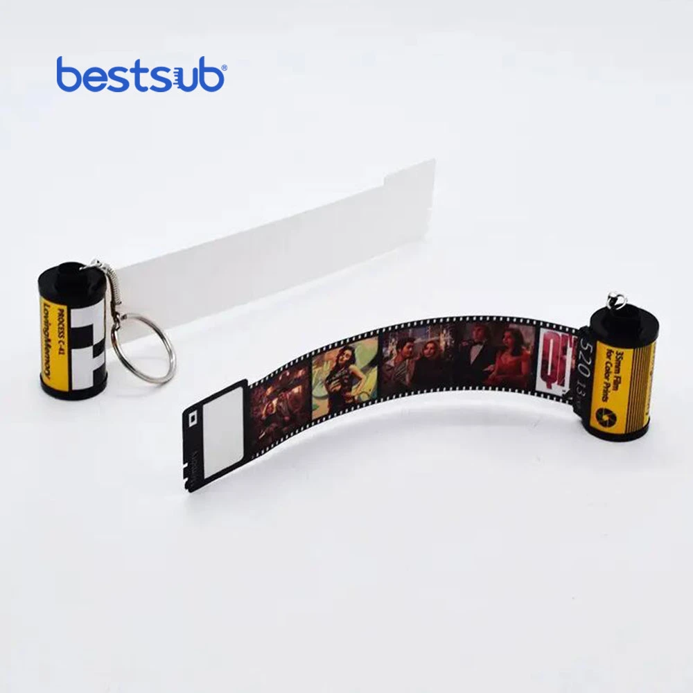 Bestsub Custom Sublimation Blank Memory Film Keychain Gift