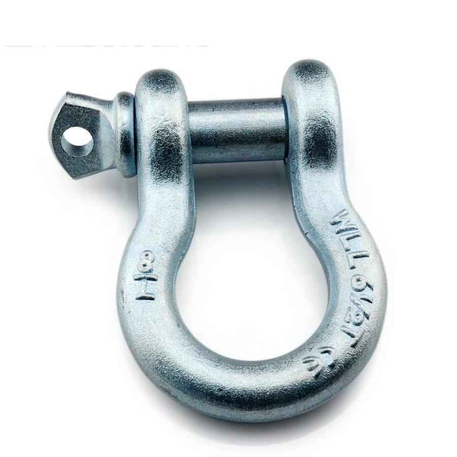 Rigging Hardware Electro Galvanized Metal Steel Screw Pin Anchor Bow Shackles