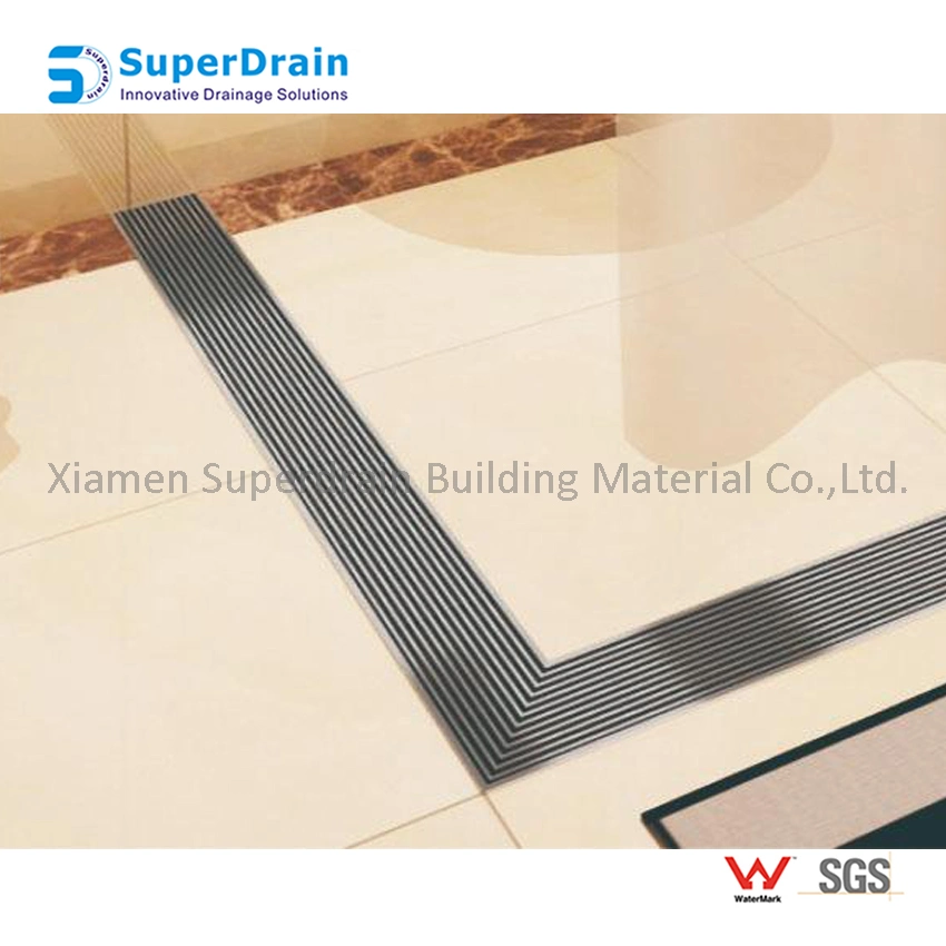 Stainless Steel Automatic Airtight Bathroom L Shape Floor Drains