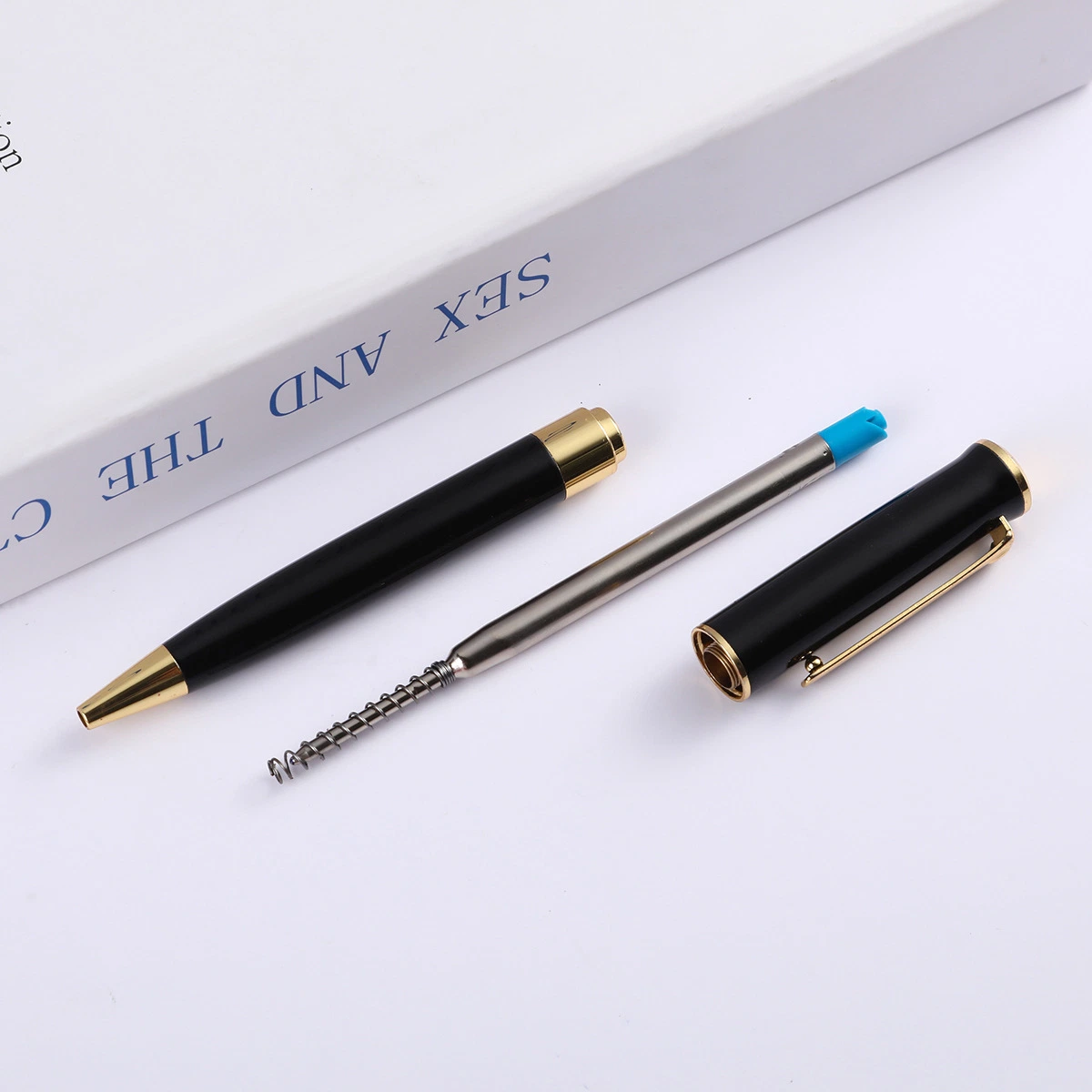 Luxury Metal Ball Point Pen UV Printing Logo Advertising Gel Pen