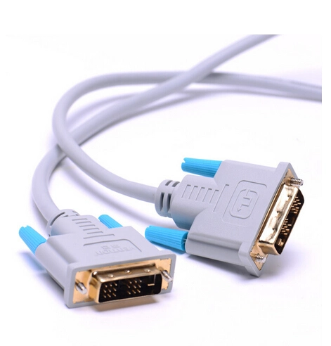 Gold Plated DVI 24+1 Pin Connector Cable TV Monitor Computer Cables