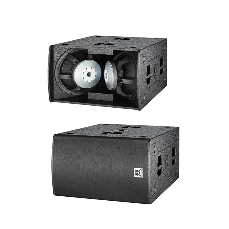 15 dupla" 1600W Alto-falantes amplificados Sistema Sub-Bass áudio profissional