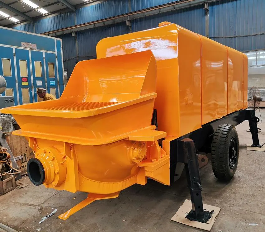 Factory Price High quality/High cost performance  Mobile Stationary Pumpcrete Machine Diesel Trailer Mounted Concrete Pump Cars