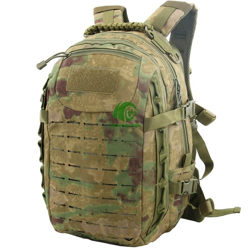 Kango al aire libre Gran capacidad Mochila impermeable cuero Canvas Viajes Montañismo Mochila estilo militar camping