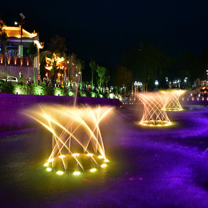 Original Design Dancing Water LED Lights Fountain Manufacturer Water Fountain, Water and Fire Spray Shock Show, Entertainment Amusement Place Fountain