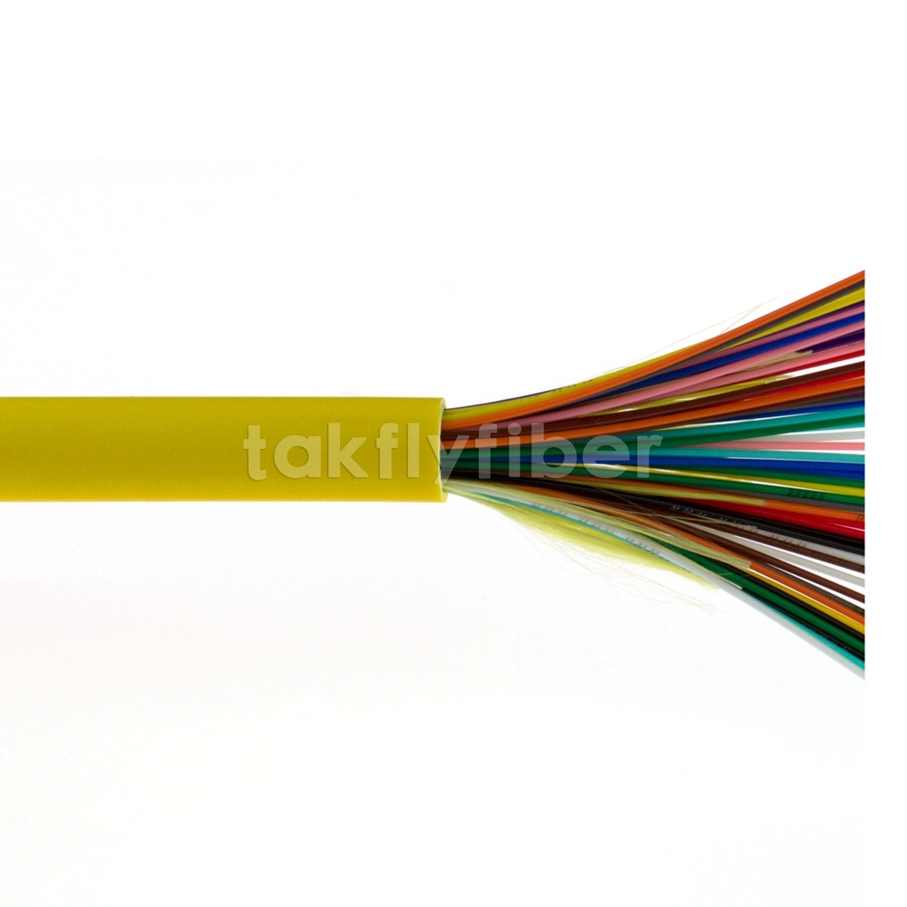 2-144 cables de fibra Mini cable para interiores GJFFV para FTTH /FTTX /LAN /Wan /CATV