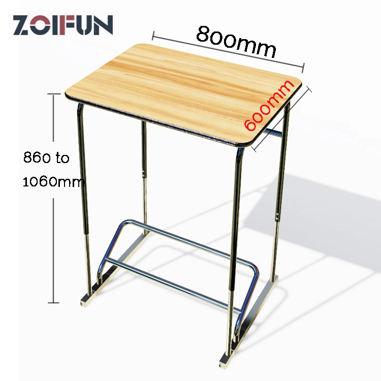 Office Preschool Classroom Set Furniture; Students Children Kids High Height Standing Stool Desk Set