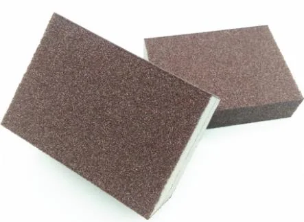 100*70*25mm Silicon Carbide (Sic) Abrasive Sander Foam for Wood/Car/Leather/Glass