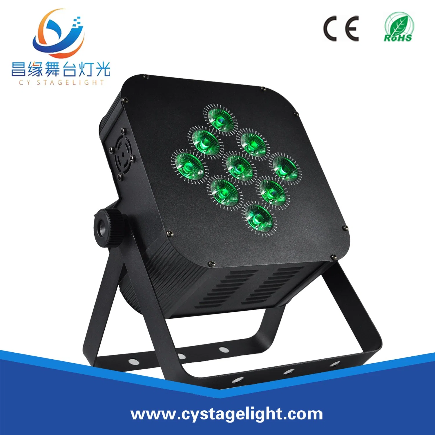 Stage LED 9PCS*15W Rgbwauv Wireless&Battery LED PAR Effect Light