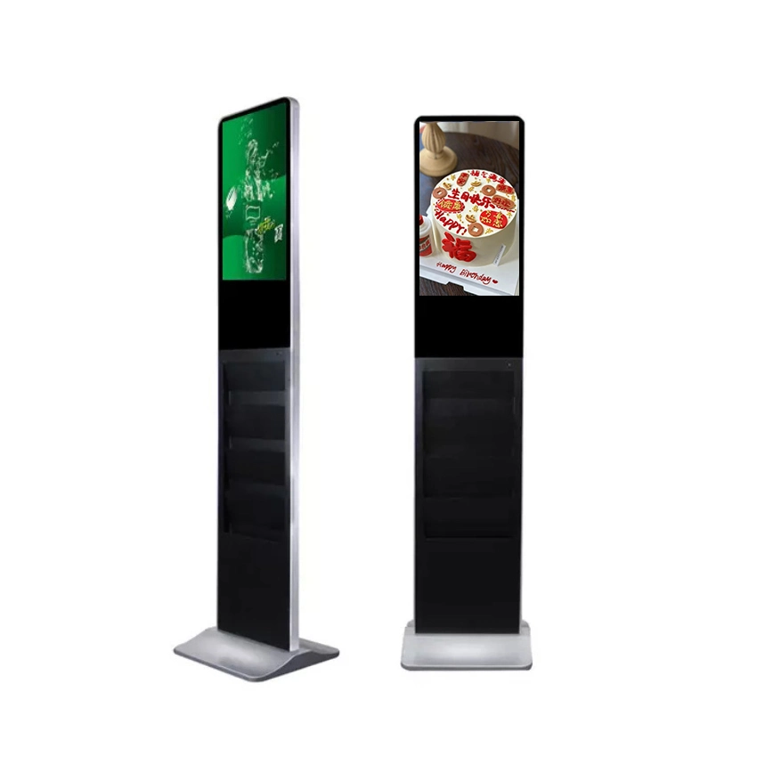 Hot Sales Newspaper Holder Floor Standing 21.5 Inch Digital Signage Advertising Display