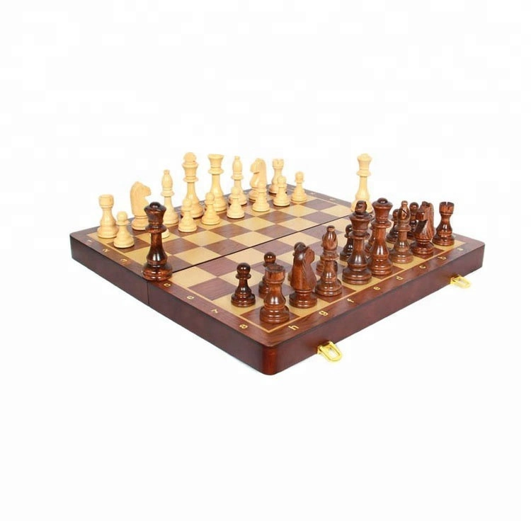 Adult Kids Top Plastic Travel Foldable Wooden Chess Set Board Game