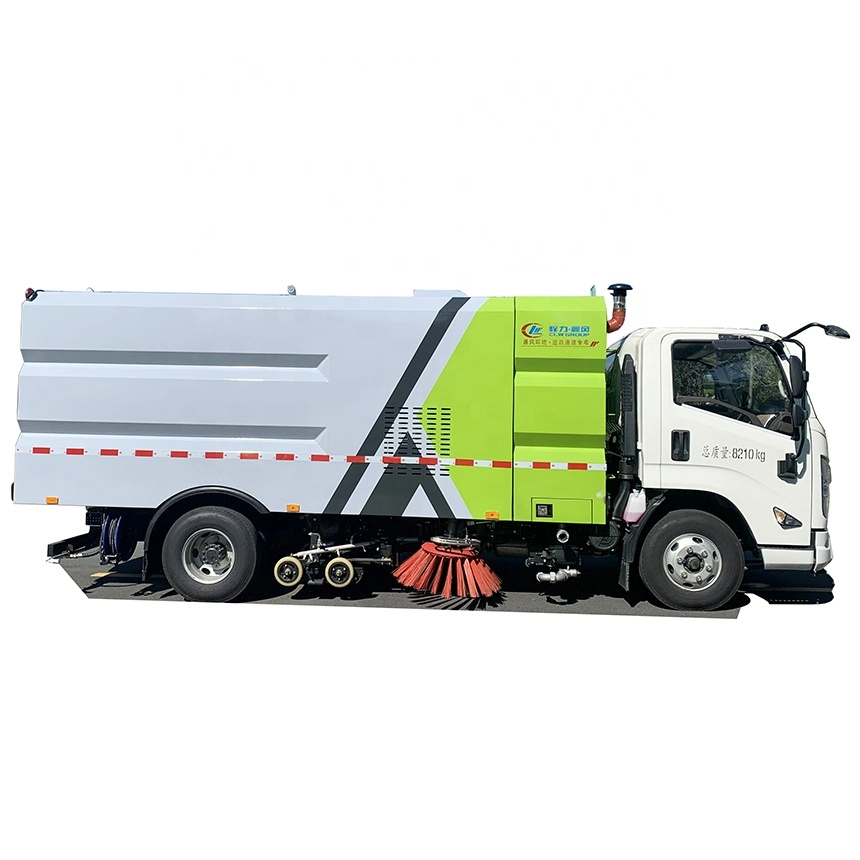 Jmc High Pressure Vacuum Sweeping Truck with 2 Hydraulic Brushes and a Vacuum Suction for Sweeping The Highway