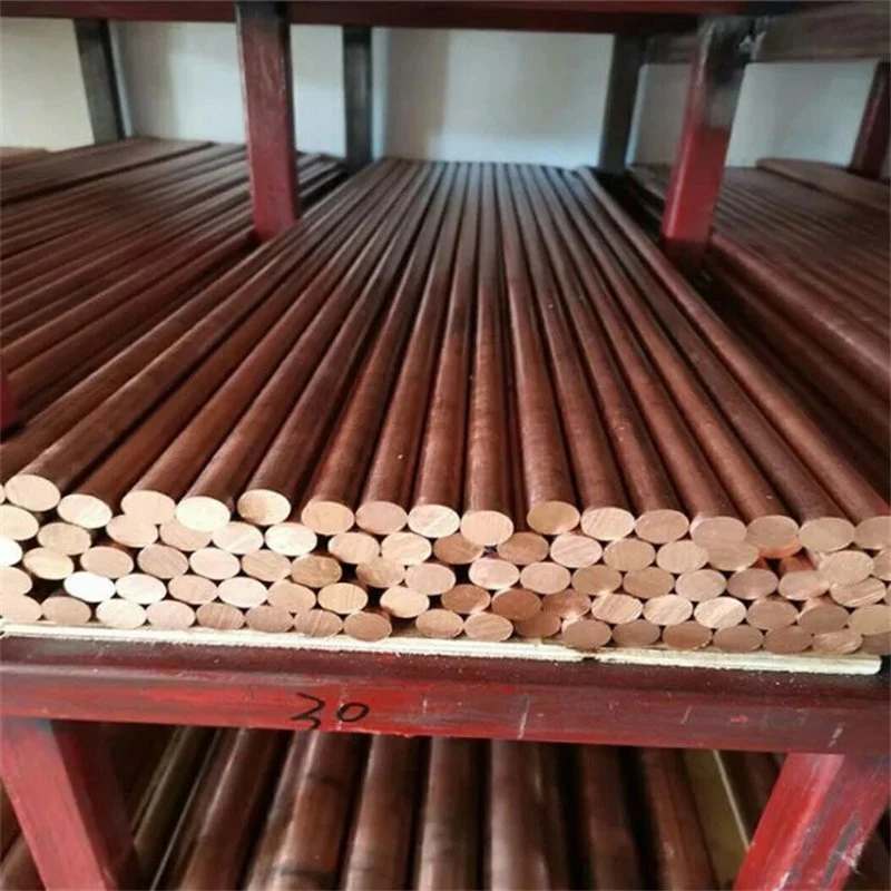 1mm 3mm 4mm 5mm C10100 Purple Copper Rod Bar 99.9% 8mm 12mm ASTM Square Hexagonal C10100 Pure Copper Bar