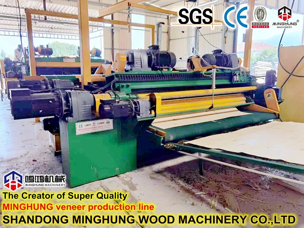 Spindleless Rotary Log Wood Veneer Peeling Machine for Plywood Veneer Making Machine