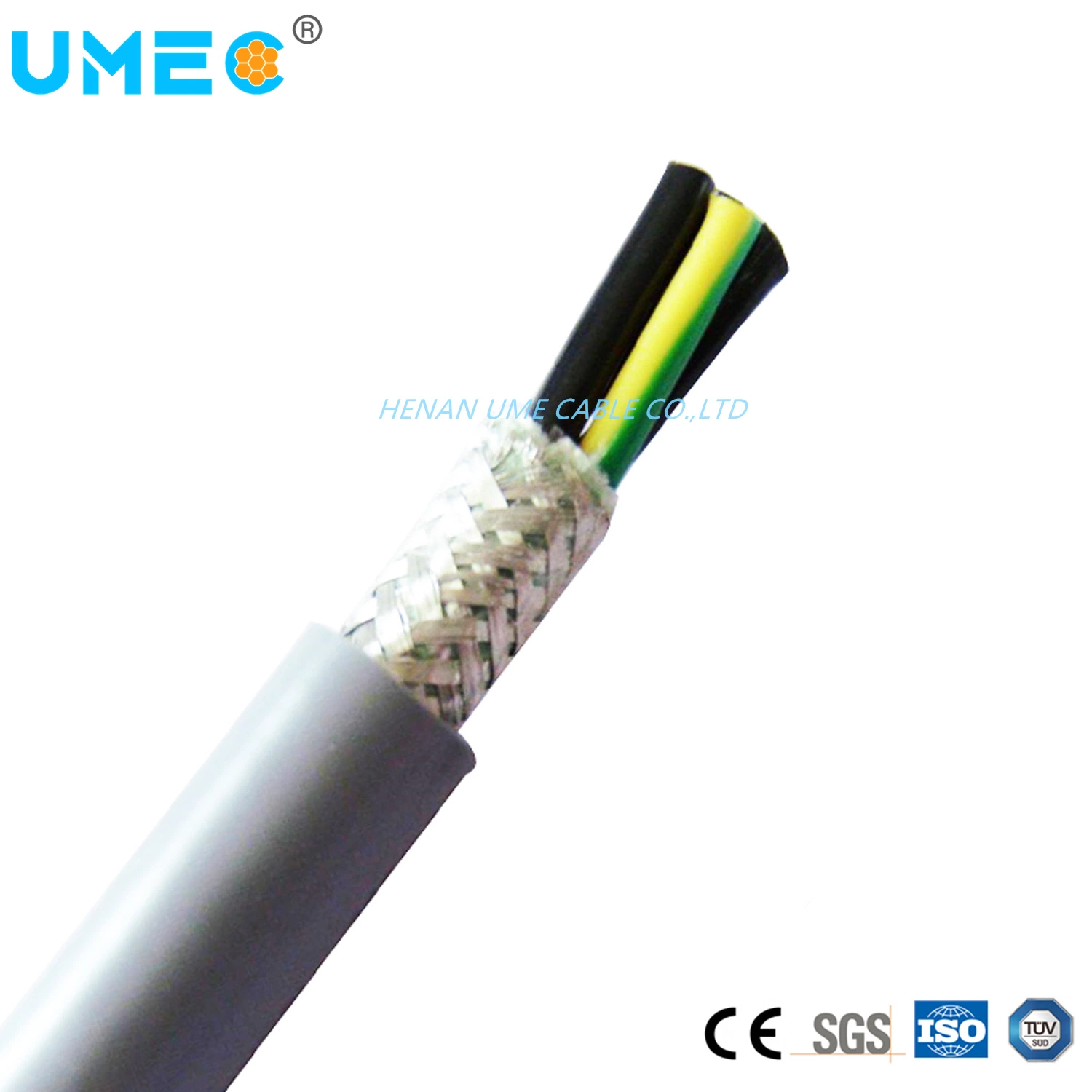 Amarillo Negro resistente al fuego de color gris Power Cable Flexible de PVC/XLPE Conductor de cobre de 1,5 mm2 450/750V El cable de control