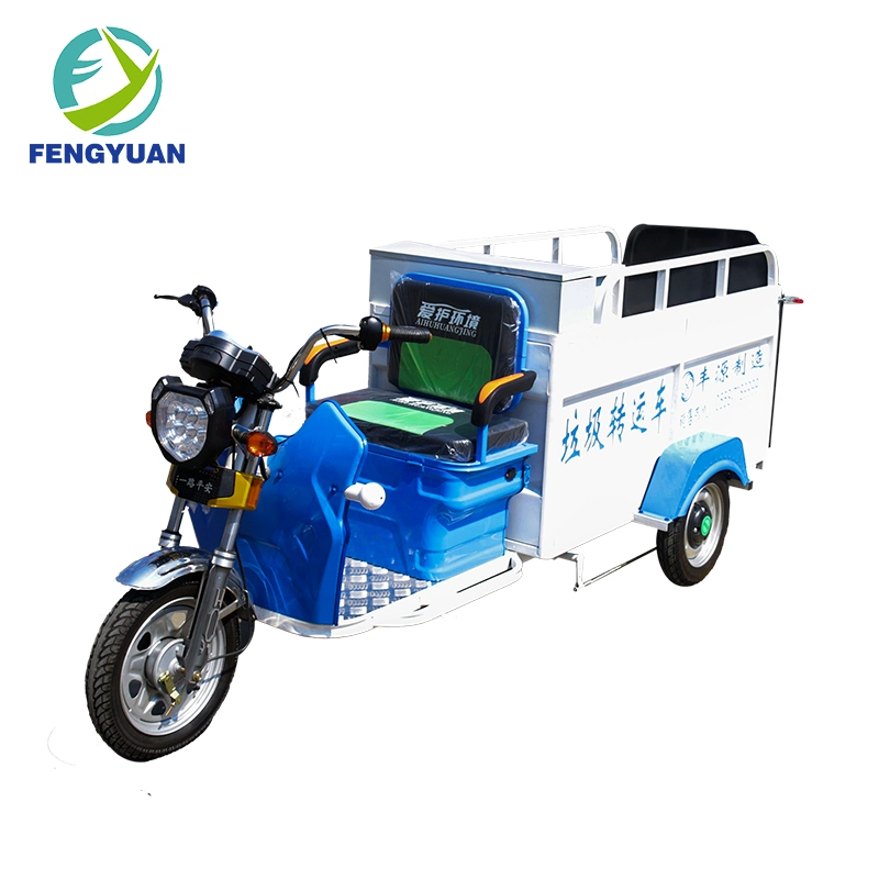 Electric Vehicle Garbage Collect Transfer Tri-Cycle Sanitation Garbage Truck