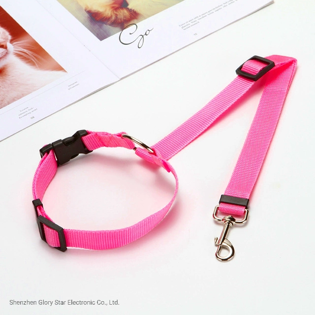 Pet Nylon Leash Dog Products حزام أمان الكلاب مع مقعد خلفي