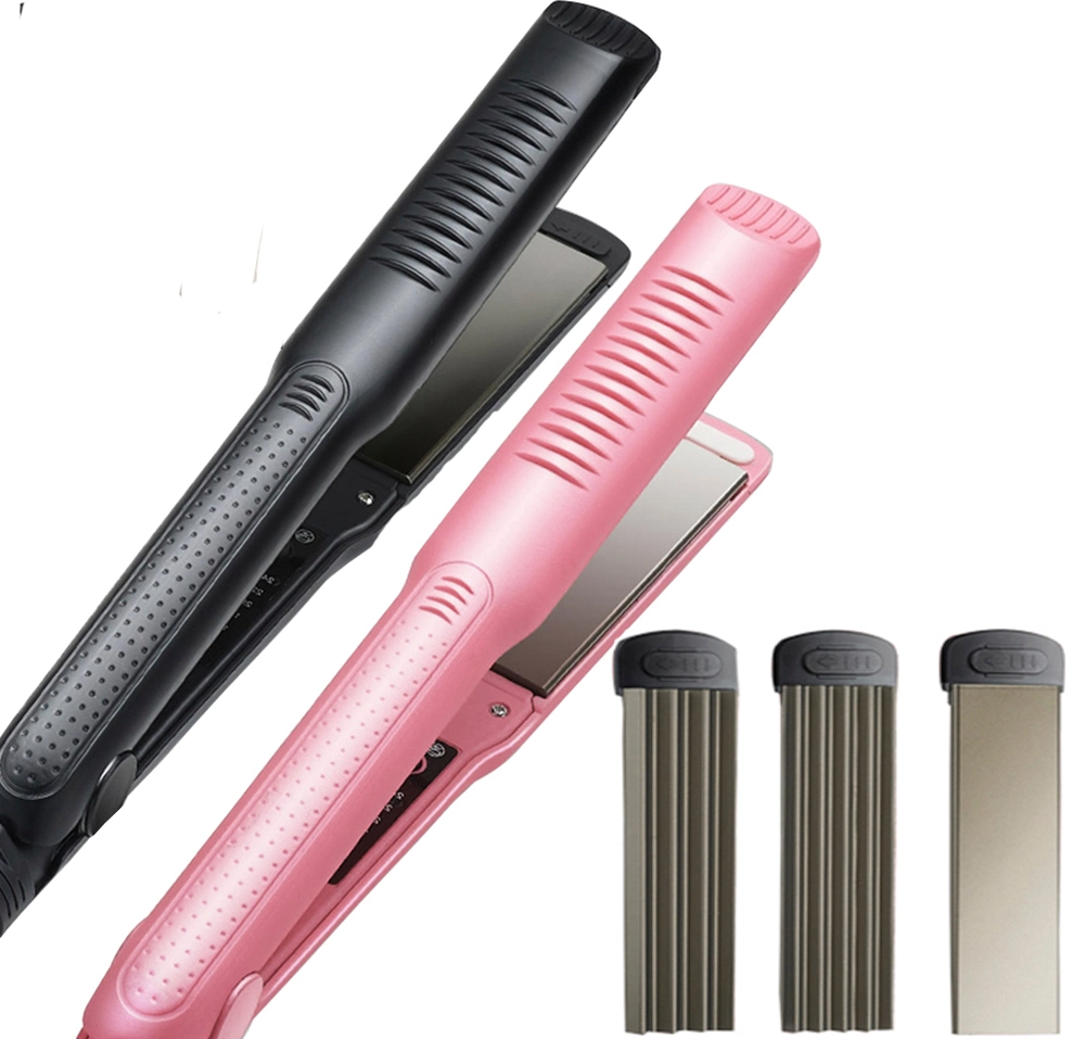 3 In 1 Professional Hair Dryer Brush Hair Straightener Curler Electric Hot Comb Salon Equipment