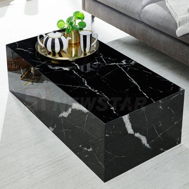 Modern Home Furniture Center Table Living Room Sofa Coffee Table Rectangle Marble Coffee Table