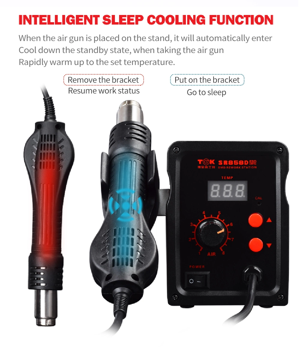 Tgk High quality/High cost performance  Hot Air Rework Soldering Desoldering Station