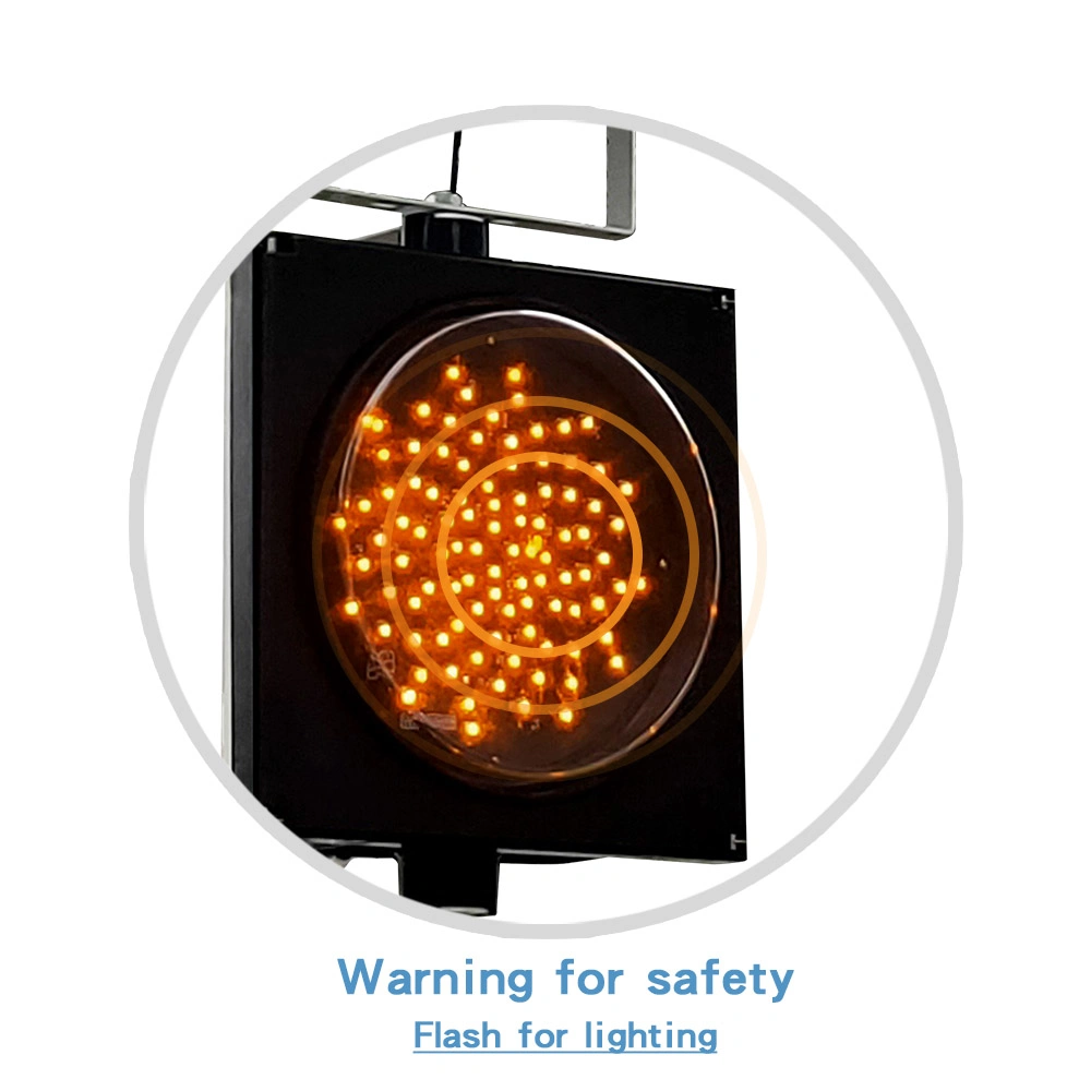 Solar Yellow Warning Stud Road Full Ball LED Flashing Light